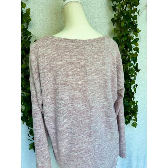 Cupio Blush Light Pink Long Sleeve Sweater Top Women's Large - Picture 9 of 12